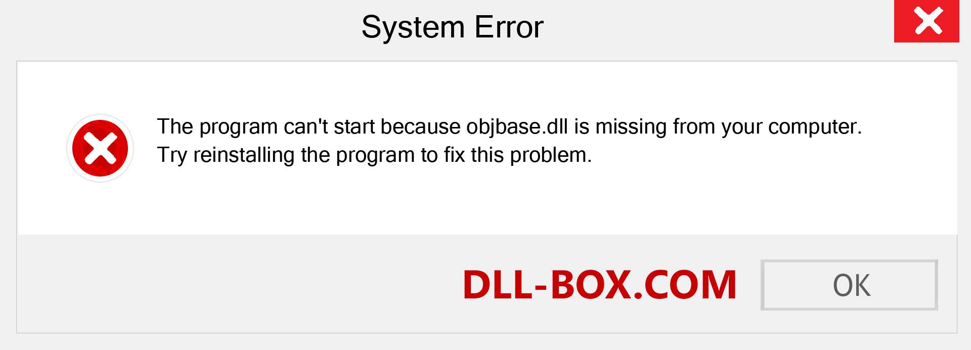  objbase.dll file is missing?. Download for Windows 7, 8, 10 - Fix  objbase dll Missing Error on Windows, photos, images